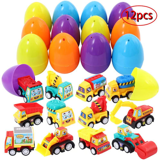 ๐ฐ ๐ฃ12 Prefilled Easter Eggs With Pull Back Cars๐