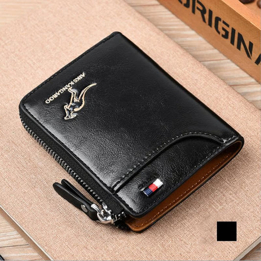 ๐-Men Wallet Zipper Purse ( RFID PROTECTED )