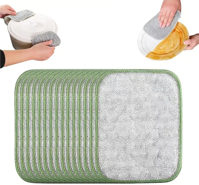 šOn Saleā”Double-Sided Non-Scratch Scrubber - Steel Wire Cleaning Cloth for Pots, Pans & Cookware