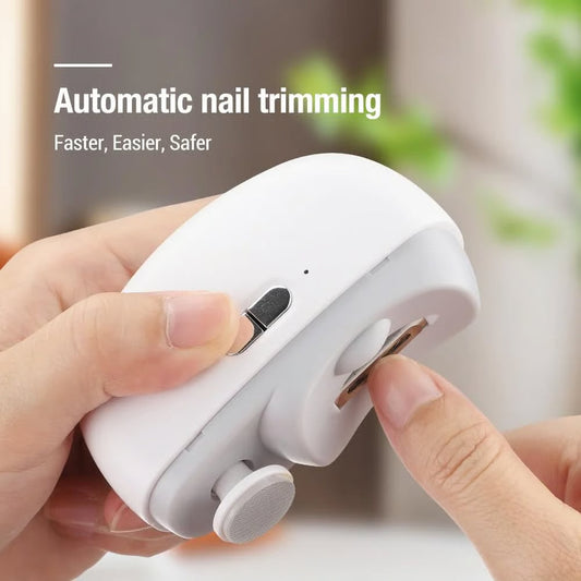 ๐ Perfect for All Ages ๐ต๐ถ 3-in-1 Automatic Electric Nail Clipper with Polishing - ๐Safe & Convenient๐