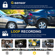 4K Dash Cam Front and Rear Inside,3.16" IPS,3 Channel Dash Cam for Car with 5G WiFi,Free 64GB Card,170° Wide Angle,Loop Recording,G-Sensor,WDR,Night Vision,Time-Lapse,24H Parking Monitor
