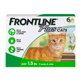 FRONTLINE Plus Flea & Tick Spot Treatment for Cat & Kitten (Green) Count of 6