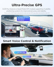 VIOFO A229 Plus Dash Cam Front and Rear, 2K Dual STARVIS 2 Sensors & HDR | 1440P+1440P Car Dash Camera, 5GHz Wi-Fi, Smart Voice Control, Ultra-Precise GPS, Built-in Supercapacitor, 24H Parking Modes