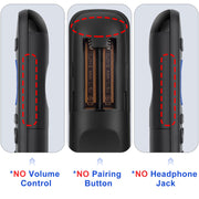 (2 Pack) Replacement Remote for Roku Box Express Player Premiere Control | for Roku 1 2 3 4,NOT for TV or Stick, No Setup Required, Infrared Remote, with User Manual, 4 Shortcuts, ABS Material