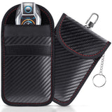 lanpard Faraday Pouch for Car Keys, Faraday Bag, Car RFID Signal Blocking Holder, Key Fob Protector, Key fob cage Block Signal Anti-Theft Fob Case (2 Pack)