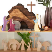 ✝️Jesus Tomb Easter Scene Wooden Decoration
