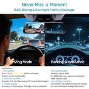 Dash Cam Hardwire Kit USB C, 12V-24V to 5V/3A Adapter Power Cable with Voltage Display, 24/7 Parking Mode, Acc Detection, 4-Level Low Voltage Protection (11.6V/11.9V/12.2V/12.5V)