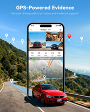 REDTIGER F17 4K 3CH Dash Cam, STARVIS 2 Sensor HDR, 64GB Card, 5.8GHz WiFi | 2160P+1080P*2 Front Inside and Rear, 4 IR Night Vision, G-Sensor, GPS Tracking, Exclusive App, WDR Car Camera, Parking Mode