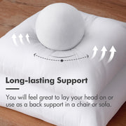 MIULEE 12x20 Pillow Insert, Throw Pillow for Couch Sofa Bed | Premium Virgin Filling, Soft Brushed Fabric, Rectangle Decorative Pillow,Lumbar Support