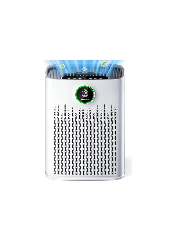 Air Purifiers for Home Large Room, Up to 2400 Ft² with True HEPA Filter | Smart Mode, PM2.5 Air Quality Display, 22dB Sleep Mode, Aromatherapy with 2X-Purification & 360°Air Outlet, HAP603, White