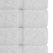 Chakir Turkish Linens 100% Cotton 4-Pack Bath Towels 27x54, White | Premium Cotton Turkish Bath Towels, Set Of 4 At 27x54, Oeko-Tex Certified, Soft Plush And Absorbent