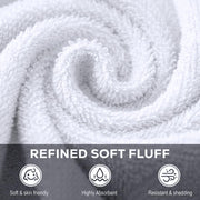 Utopia Towels 24 Pack Washcloths, 12x12 in, 100% Cotton, White | Premium 100% Ring Spun Cotton Face Cloths Absorbent, Fast Drying Soft Feel Fingertip Towels for Daily Use