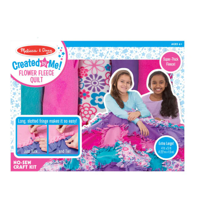 🌸 Knot & Snuggle Fleece Quilt Kit 🧶