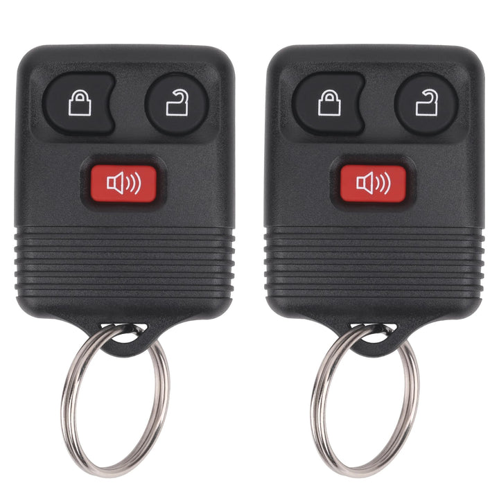 Vurkcy Keyless Entry Remote Key Fob Compatible with Ford F150 F250 F350 Escape Expedition Explorer Ranger, Lincoln, Mercury, Mazda and More, Replacement for CWTWB1U331 CWTWB1U345, 3 Button (Pack of 2)