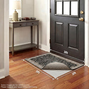 Veken Non Slip Rug Pad Gripper for Hardwood Floors, Strong Anti Slip and Skid Mat, Keep Rugs Safe and in Place for Tile, Carpet Liner Grippers Under Area Rugs, 2x3 Ft Pads