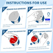 6 Pcs Dash Cam Adhesive Pads, Double Sided Adhesive Pads for Car Dashboard,Very High Bond Heat Resistant Tape for Windshield,Heavy Duty Sticky Pads for Car Phone Holder and Dash Cam