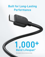 Anker HDMI 2.1 Cable,4K@240Hz HDMI Cord, 48Gbps Certified Ultra High-Speed | 8k HDMI to HDMI Cable, HDCP 2.2&2.3, eARC HDR 10 Dolby Compatible with ps5/Xbox/apple TV/Switch/Mac mini and More, 6FT