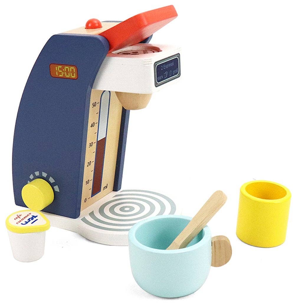 ☕ Wooden Coffee Maker for Kids 🌿
