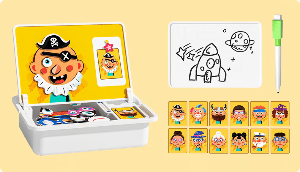 🧲 Magnetic Puzzle Dress-Up Playset ✨