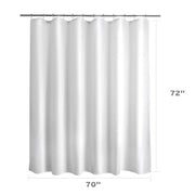 Titanker Waterproof Fabric Shower Curtain Liner Washable, Cloth Shower Liner with Magnets, White Shower Liner Soft Fabric, Lightweight Shower Curtain Liner, 70x72 Inches