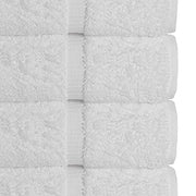 Chakir Turkish Linens 100% Cotton 4-Pack Bath Towels 27x54, White | Premium Cotton Turkish Bath Towels, Set Of 4 At 27x54, Oeko-Tex Certified, Soft Plush And Absorbent