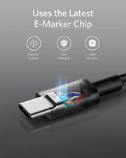 Anker USB C to USB C Cable, 100W Fast Charging Cable (2-Pack, 6 ft, Black) | For iPhone 18 / 17 Series, MacBook Pro 2020, Pixel, and More (Not for Video Output)