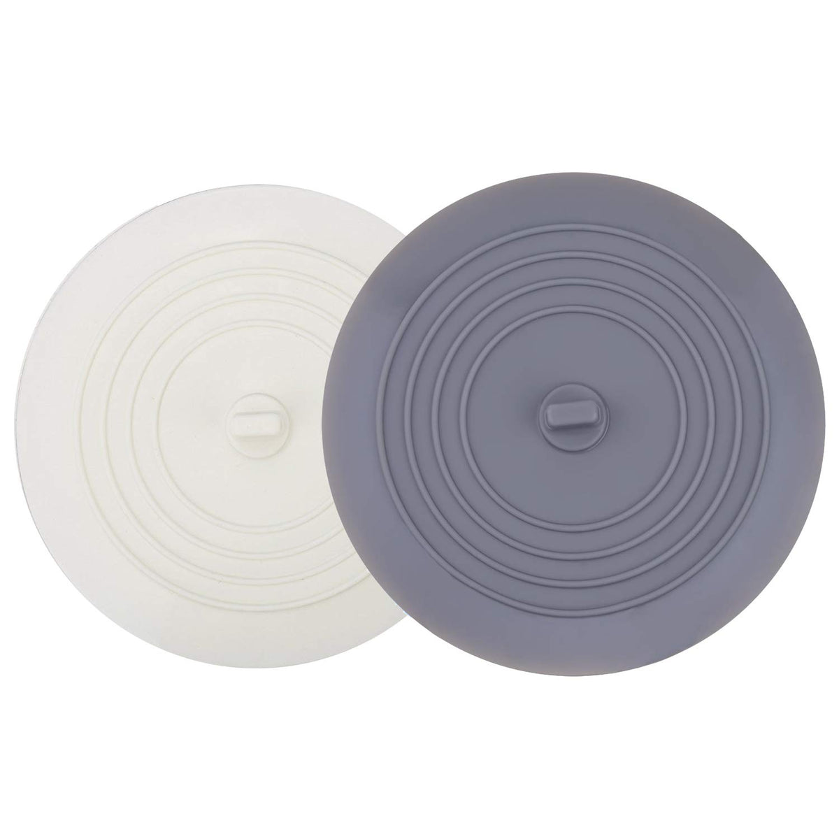 V-TOP Tub Stopper 2 Pack, 6 inches Large Silicone Drain Plug Hair Stopper Flat Suction Cover for Kitchen Gadgets Bathroom Accessories and Laundry