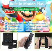 Motion Plus Wii Controllers 2Packs with Nunchucks, Wii Remote Controllers Compatible for wii and Wii U with Built in Motion Plus