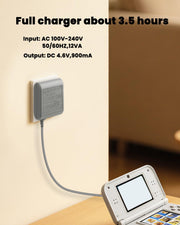DS Lite Charger Kit Compatible with DS Lite 100-240V Wall Plug Adapter with 4 Stylus Pen for DS Lite