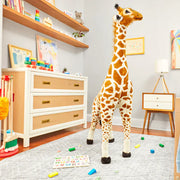 🦒 Giant Lifelike Giraffe Plush Toy