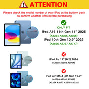 ProCase 2 Pcs Screen Protector for iPad A16 2025 11th 11" /10th 2022 10.9 | Tempered Glass Film Guard -Clear