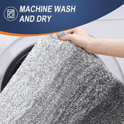 OLANLY Bathroom Rugs Mat 30x20, Extra Soft Absorbent Microfiber Bath Rugs | Grey, Non-Slip Quick-Drying Rubber Backing, Machine Washable Plush Bath Mat for Floor, Tub and Shower, Home Decor Accessories