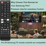 EONCHARM Universal Remote Control for All Samsung TV Compatible with All Samsung LCD LED HDTV 3D Smart TVs Models