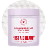 First Aid Beauty Ingrown Hair Pads with BHA and AHA | Dermatologist-Tested Post-Shave Treatment to Prevent Razor Bumps & Exfoliate Underarms & Bikini Area, Sensitive Skin