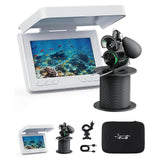 Underwater Fishing Camera,4.3" LCD, IR Night Vision, 65ft Cable,IPX6 Rated | 5000mAh battery and 220° ultra-wide view for ice, boat, lake, kayak and raft fishing, plus crab trap monitoring
