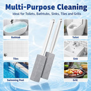 2 Pack Pumice Stone for Toilet Cleaning, Extra Long Handle for Removing Bowl Ring, Pool, Bathroom, Toilet Brush