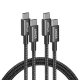 Anker USB C to USB C Cable, 100W Fast Charging Cable (2-Pack, 6 ft, Black) | For iPhone 18 / 17 Series, MacBook Pro 2020, Pixel, and More (Not for Video Output)