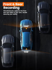 Affver 4K+2.5K Dash Cam Front and Rear, Built-in 5G WiFi 6 GPS Dual Dashcam | 64GB Card Included, 3.59" IPS Screen, APP Control, G-Sensor, Loop Recording, 24H Parking Mode, Night Vision, Car Dash Camera