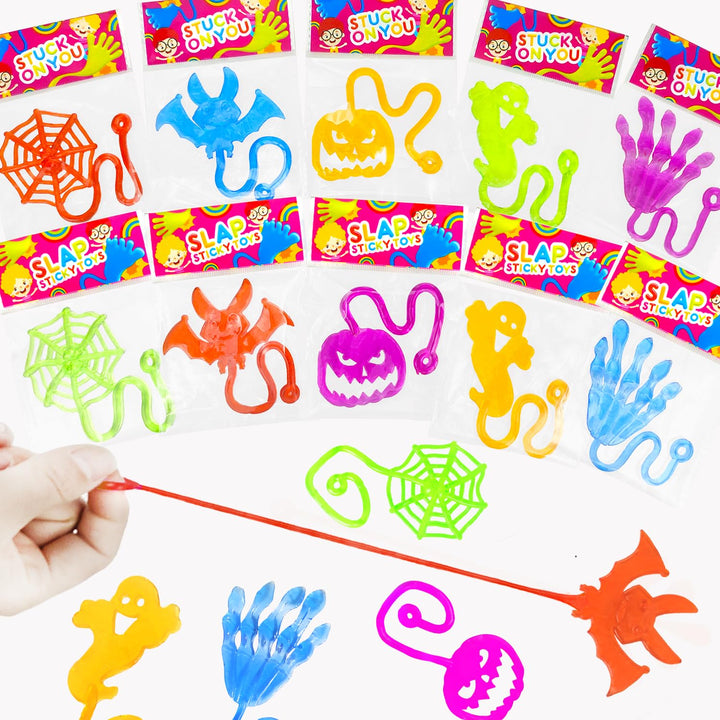 20-200 PCS Halloween Sticky Hands Toys,Halloween Treats Non Candy for Kids | Boo Basket Goodie Gift Bag Stuffers Filler for Toddlers,Party Favors Trick or Treat Giveaways Classroom Prizes Trinkets Decor