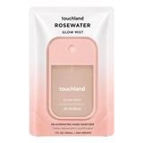 Touchland Glow Revitalizing Hydrating Hand Sanitizer Spray Travel Size | TSA ready Power Mist with skincare benefits. Soft and delicate classic floral scent for visibly restored youthful glow