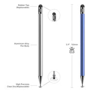 Bopomofo Stylus(5 Pcs),2-in-1 Stylus Pen for Touchscreen,Capacitive Stylus | Stylus with Precise Disc Tip & Rubber Tip for iPad iPhone Samsung Galaxy Android Tablets Kindle, 3 Disc Tips+6 Rubber Tips