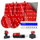 6 Pcs Dash Cam Adhesive Pads, Double Sided Adhesive Pads for Car Dashboard,Very High Bond Heat Resistant Tape for Windshield,Heavy Duty Sticky Pads for Car Phone Holder and Dash Cam