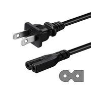 2 Prong AC Power Cord Compatible with Vizio D/E/M Series HDTV, Vizio Sound Bar Power Cable Replacement
