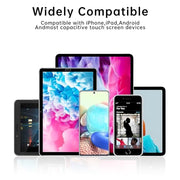 Bopomofo Stylus(5 Pcs),2-in-1 Stylus Pen for Touchscreen,Capacitive Stylus | Stylus with Precise Disc Tip & Rubber Tip for iPad iPhone Samsung Galaxy Android Tablets Kindle, 3 Disc Tips+6 Rubber Tips