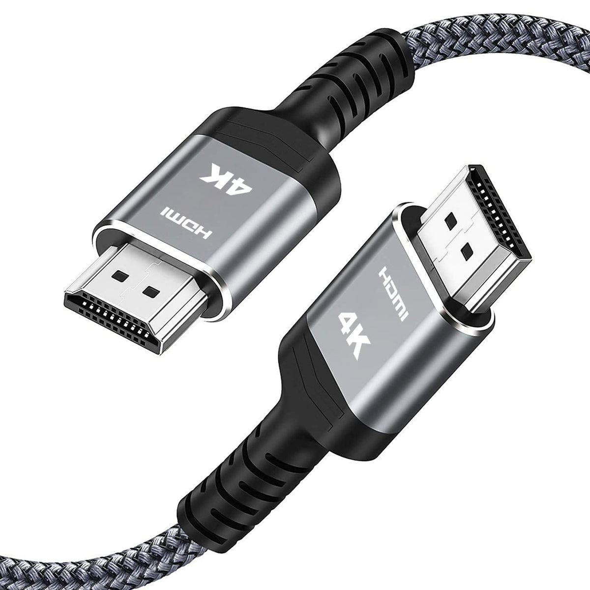 Highwings Long HDMI Cable 25FT 4K HDR High Speed HDMI 2.0 Cables | 18Gbps 2.0 Braided HDMI Cord, 4K HDR, HDR10, HDCP 2.2, ARC, Compatible with Roku TV/HDTV/PS5/Blu-ray
