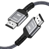 Highwings Long HDMI Cable 25FT 4K HDR High Speed HDMI 2.0 Cables | 18Gbps 2.0 Braided HDMI Cord, 4K HDR, HDR10, HDCP 2.2, ARC, Compatible with Roku TV/HDTV/PS5/Blu-ray
