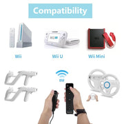 Motion Plus Wii Controllers 2Packs with Nunchucks, Wii Remote Controllers Compatible for wii and Wii U with Built in Motion Plus