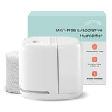 Canopy Bedside Humidifier 2.0, White, 2.5L, 36 Hr, Reading Light & Sound