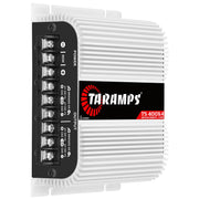 Taramps TS 400x4 400 watts RMS 4 Channels Full Range Car Audio Amplifier, 2 Bridged Channels, RCA Input Class D, Output Power, Multichannel Amplifier System, Small - TS400X4