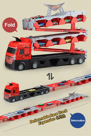 🔥Mega Hauler Truck With Ejection Race Track